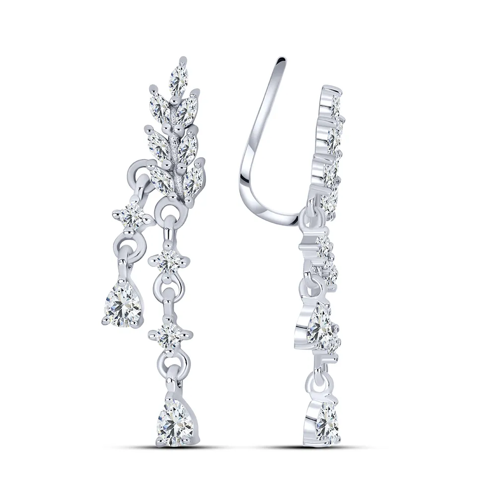 Cercei din argint cu Cubic Zirconia Incolor