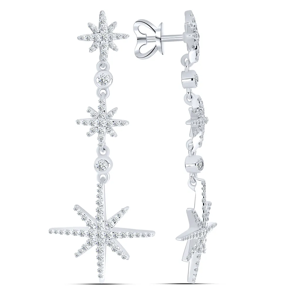 Cercei Pusete din argint cu Cubic Zirconia Incolor