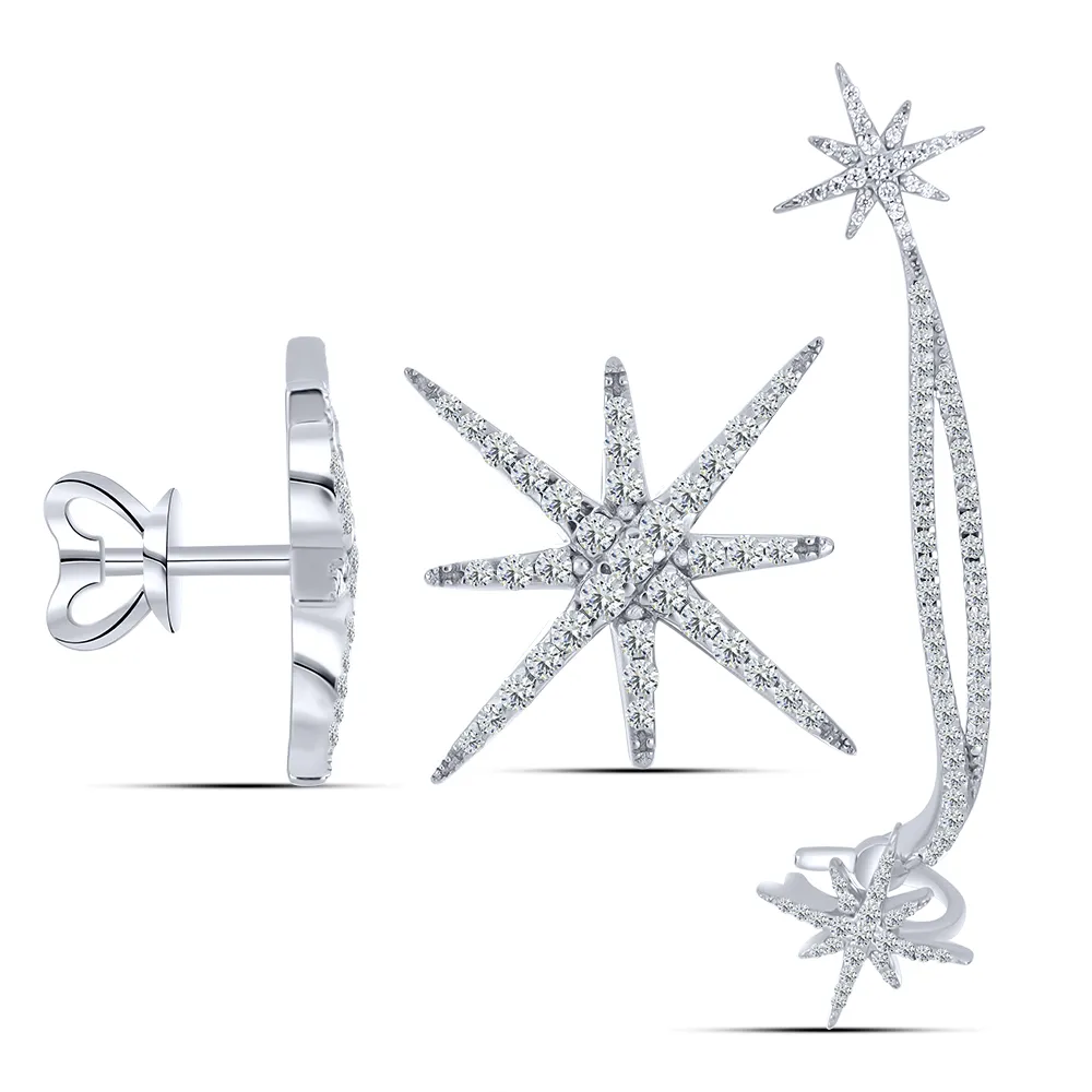 Cercei Pusete din argint cu Cubic Zirconia Incolor