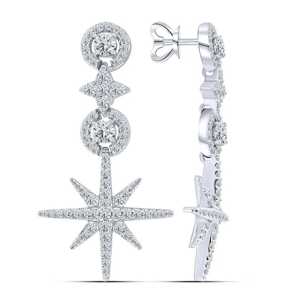 Cercei Pusete din argint cu Cubic Zirconia Incolor