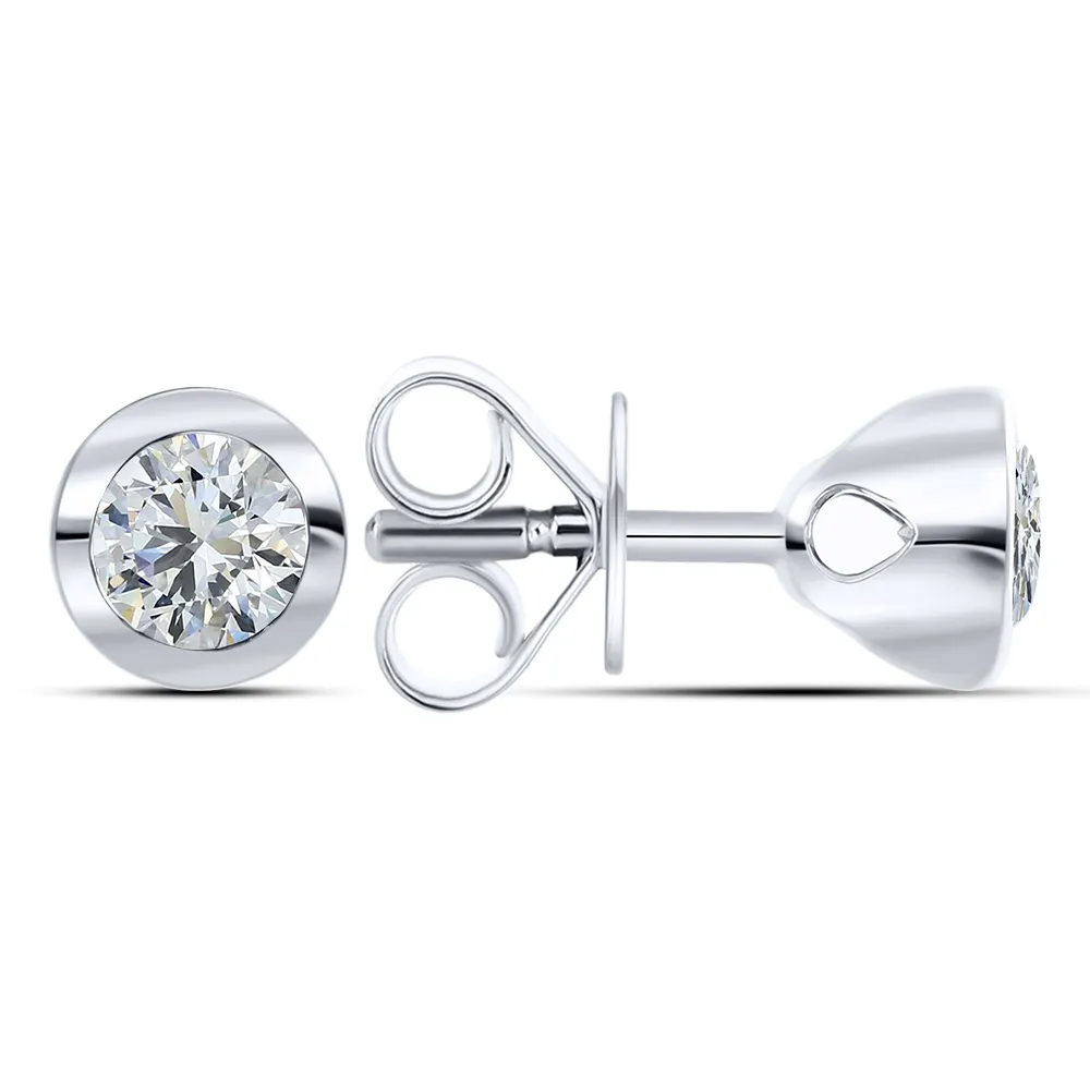 Cercei Pusete din argint cu Cubic Zirconia Incolor