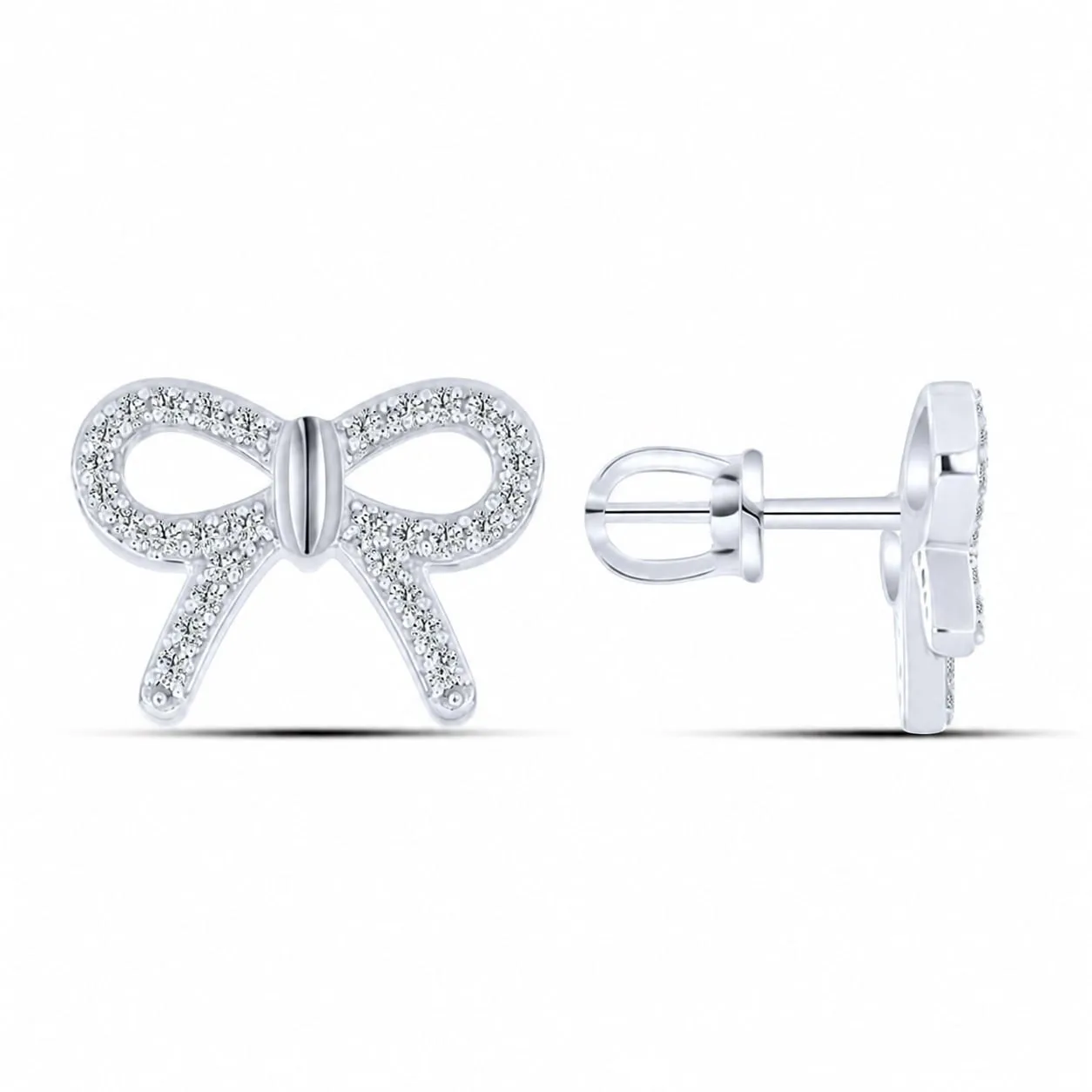 Cercei Pusete din argint cu Cubic Zirconia Incolor