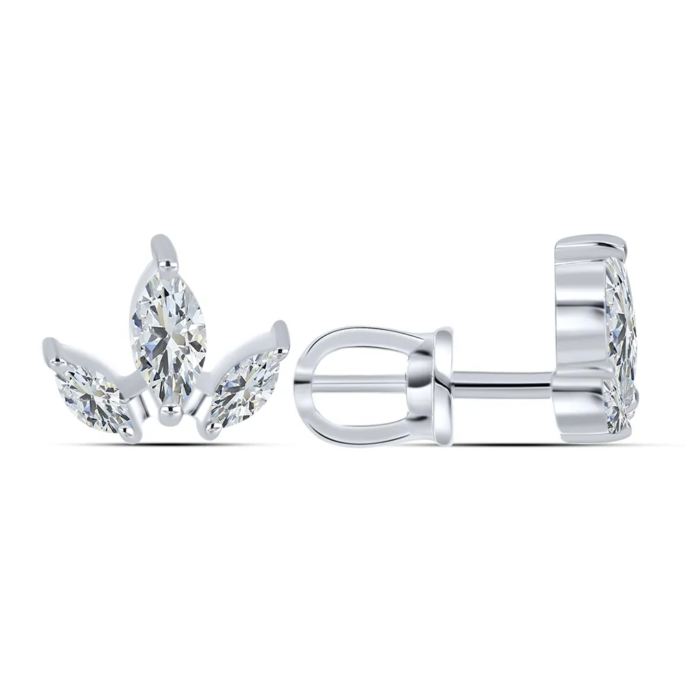 Cercei Pusete din argint cu Cubic Zirconia Incolor