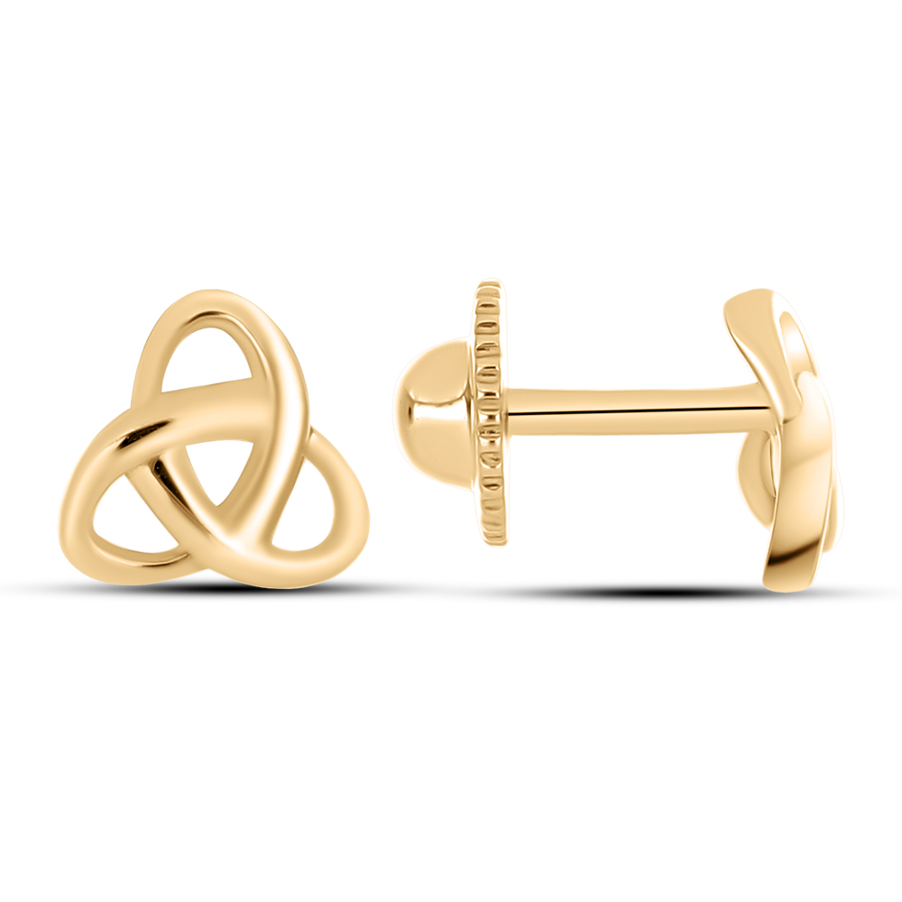 Cercei Pusete din aur roșu fără pietre