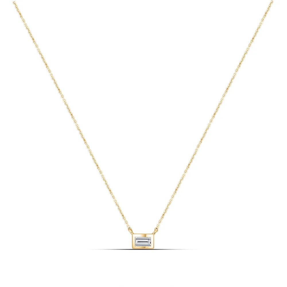 Colier din aur roșu cu Cubic Zirconia Incolor