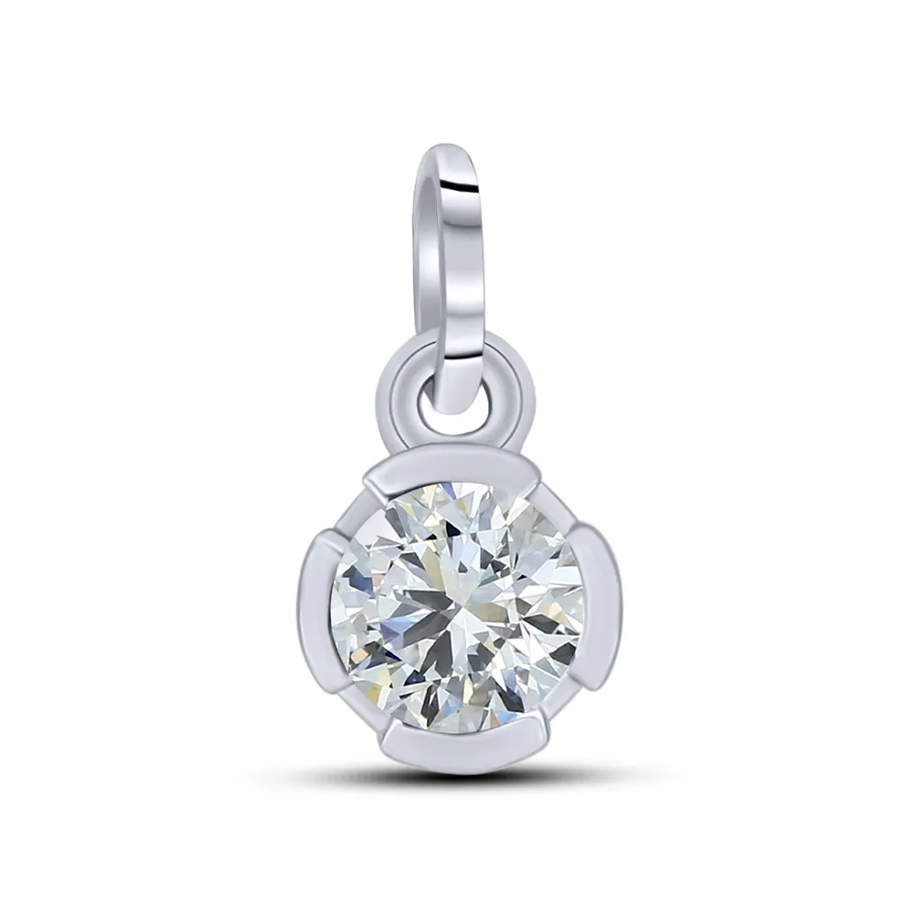 Pandantiv din aur alb cu Diamant