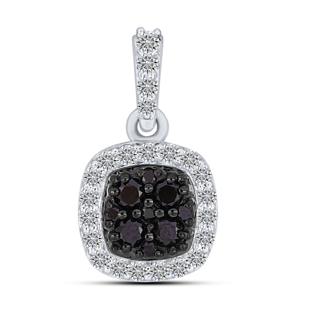 Pandantiv din aur alb cu Diamant, Diamant negru