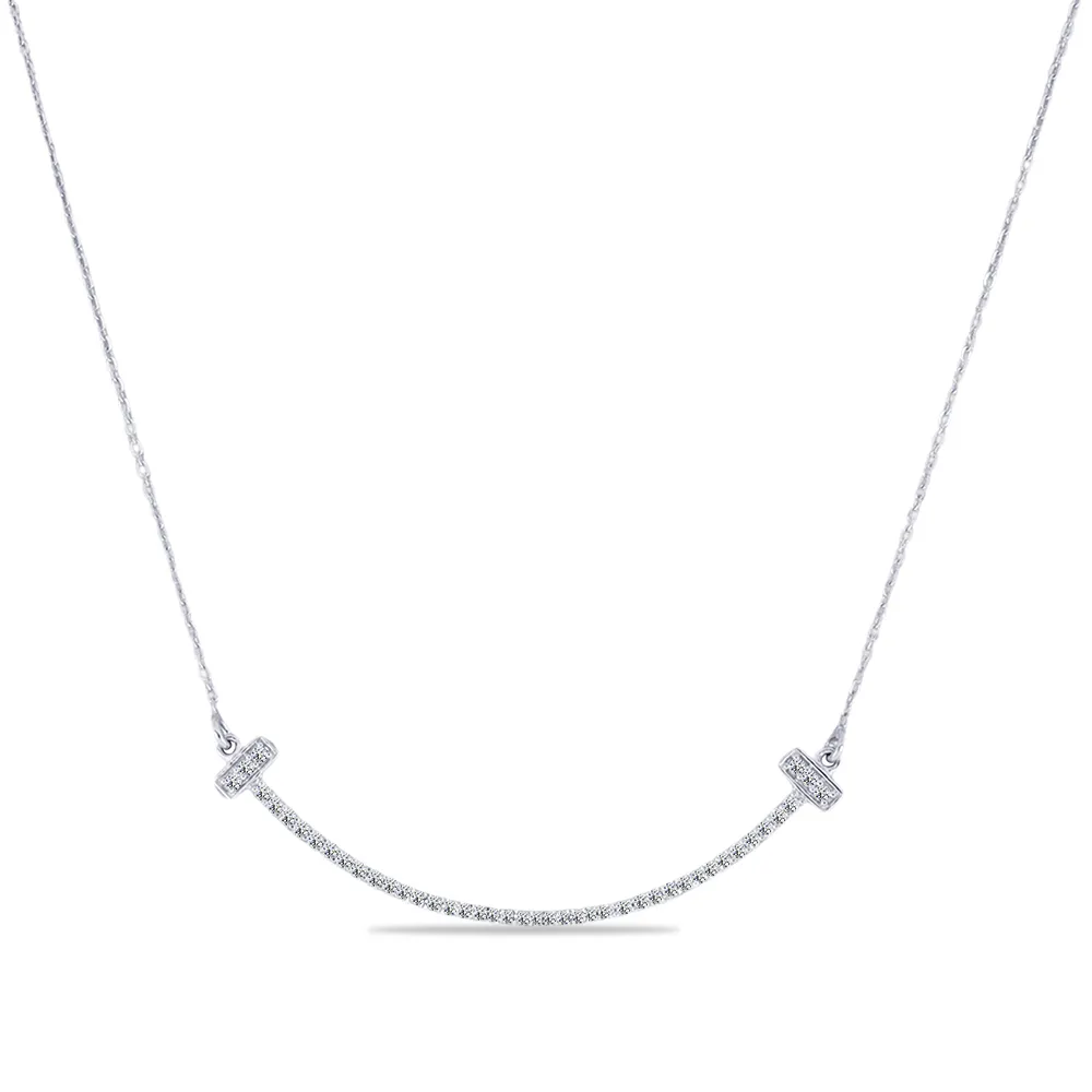 Colier din argint cu Cubic Zirconia Incolor