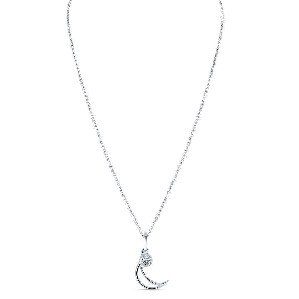 Colier din argint  cu pietre Cubic Zirconia Incolor