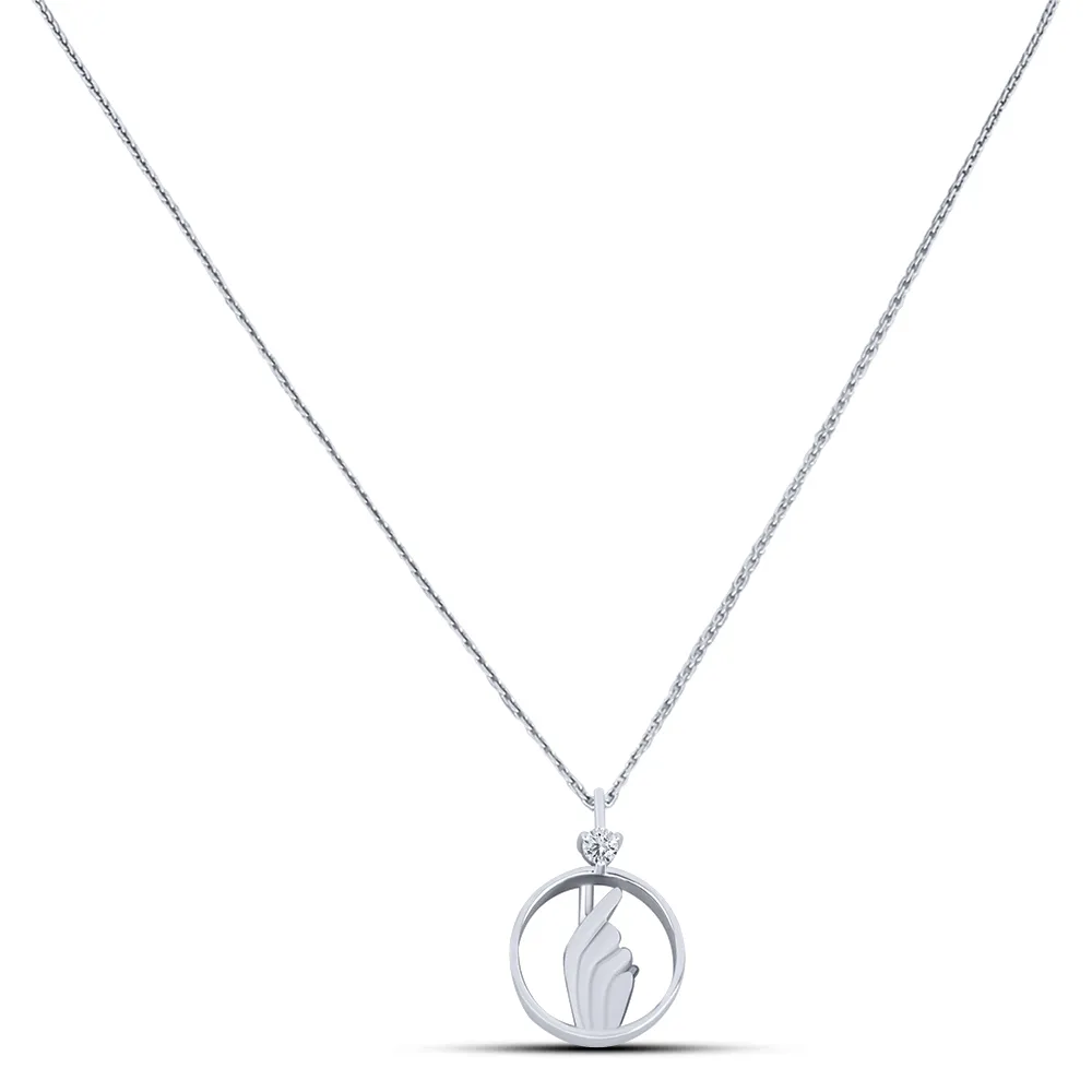 Colier din argint cu Cubic Zirconia Incolor