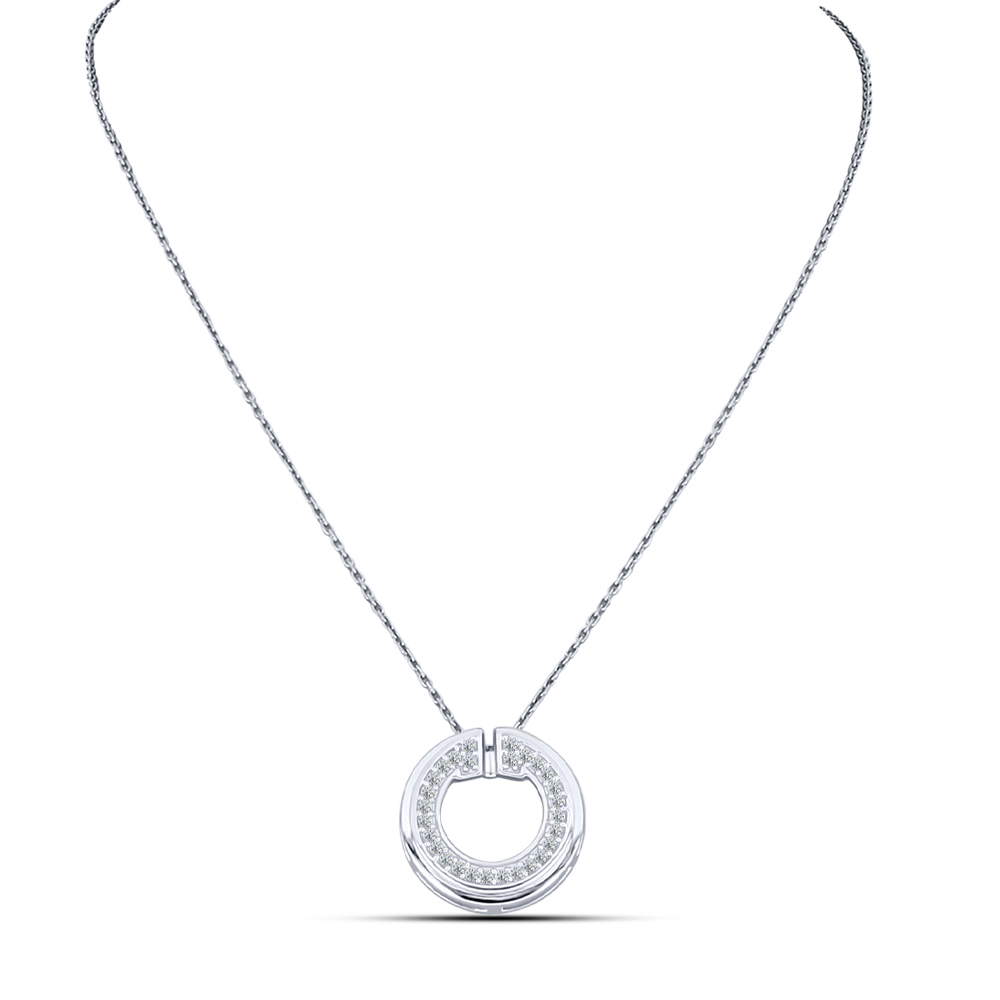 Colier din argint  cu pietre Cubic Zirconia Incolor