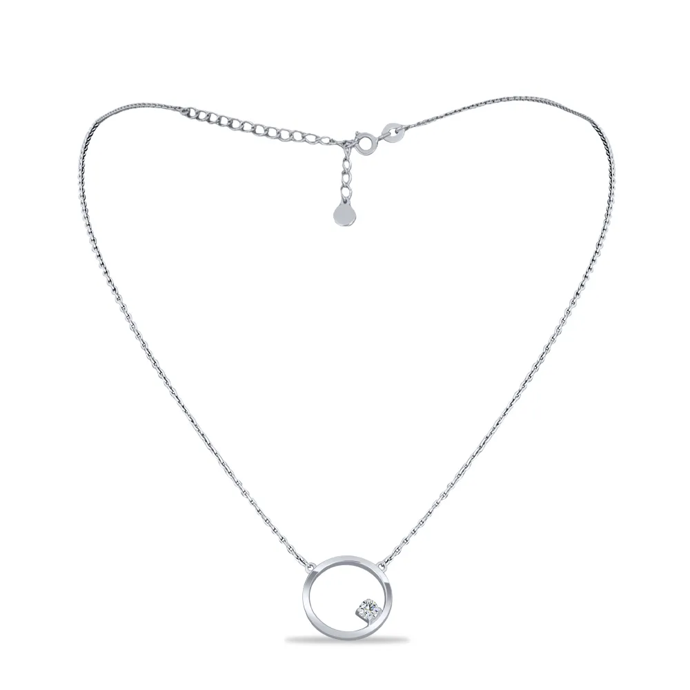 Colier din argint cu Cubic Zirconia Incolor