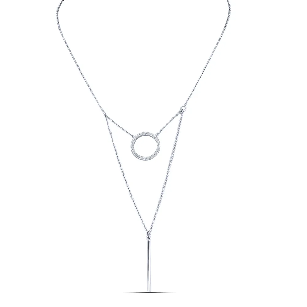 Colier din argint cu Cubic Zirconia Incolor