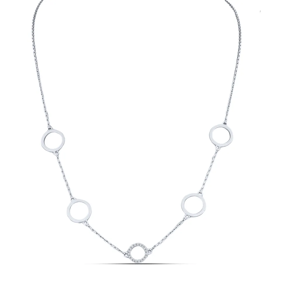 Colier din argint cu Cubic Zirconia Incolor