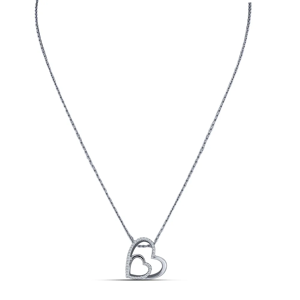Colier din argint cu Cubic Zirconia Incolor