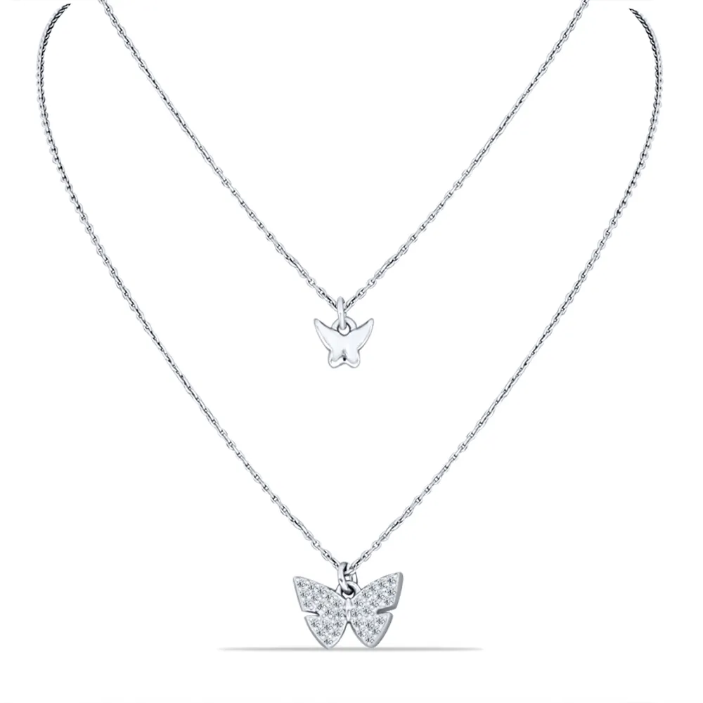 Colier din argint cu Cubic Zirconia Incolor