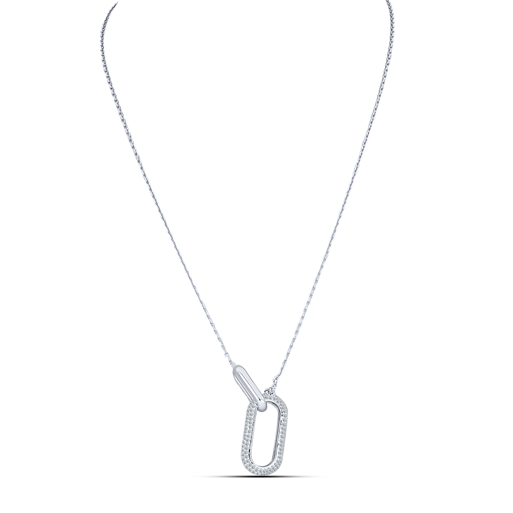 Colier din argint  cu pietre Cubic Zirconia Incolor