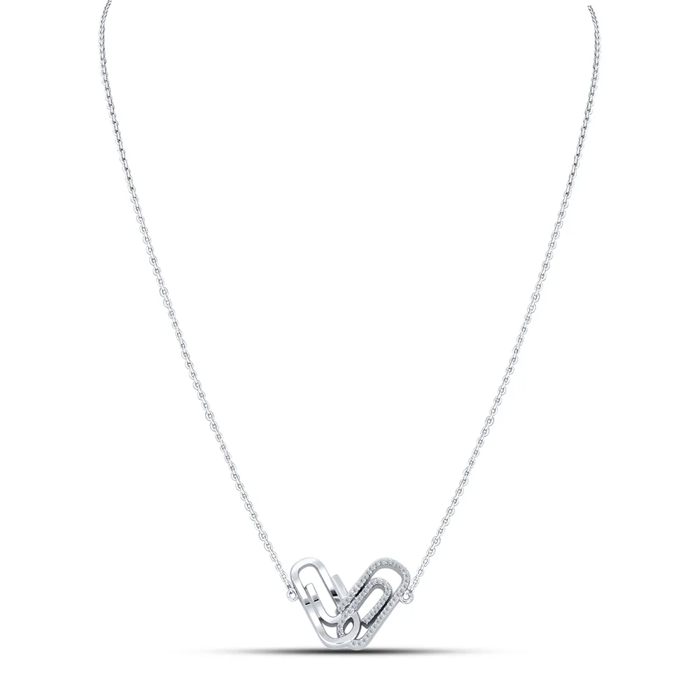 Colier din argint cu Cubic Zirconia Incolor