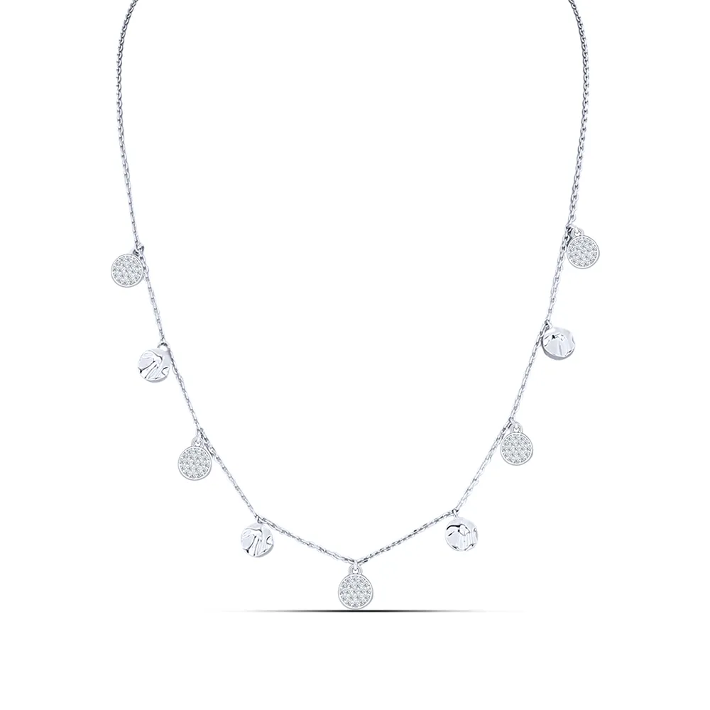 Colier din argint cu Cubic Zirconia Incolor