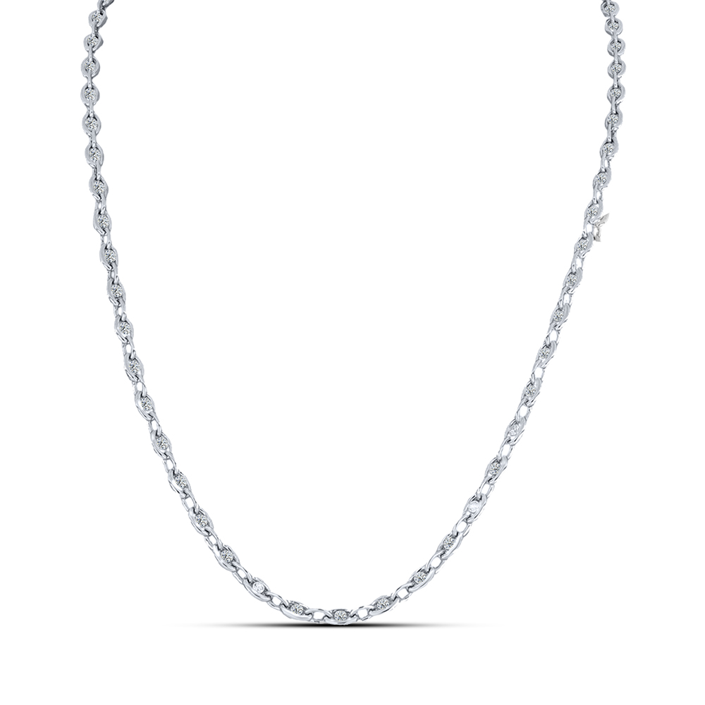 Colier din argint  cu pietre Cubic Zirconia Incolor