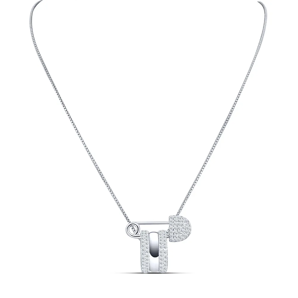 Colier din argint cu Cubic Zirconia Incolor