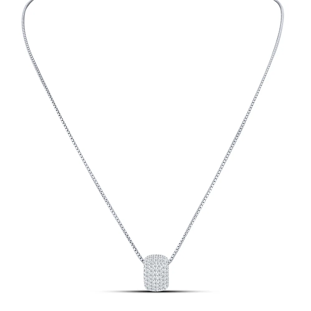 Colier din argint cu Cubic Zirconia Incolor