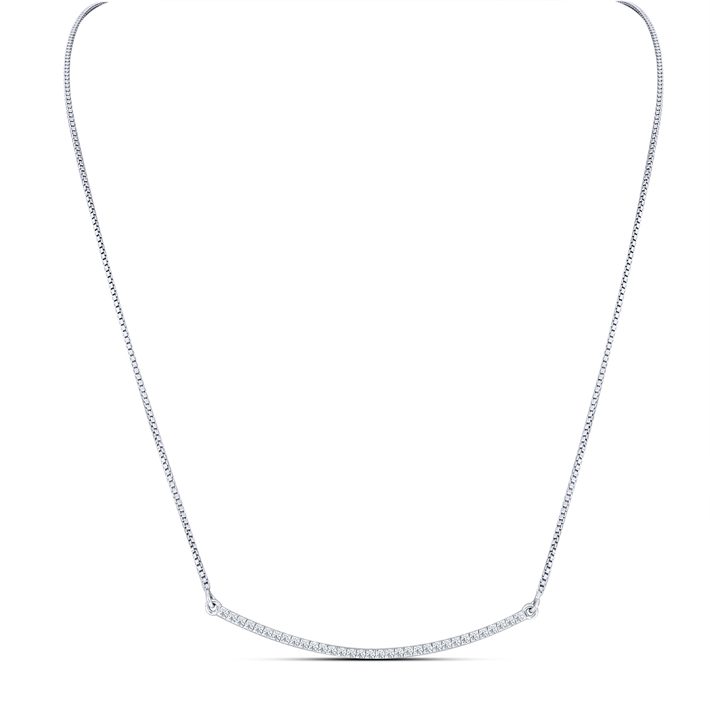 Colier din argint  cu pietre Cubic Zirconia Incolor
