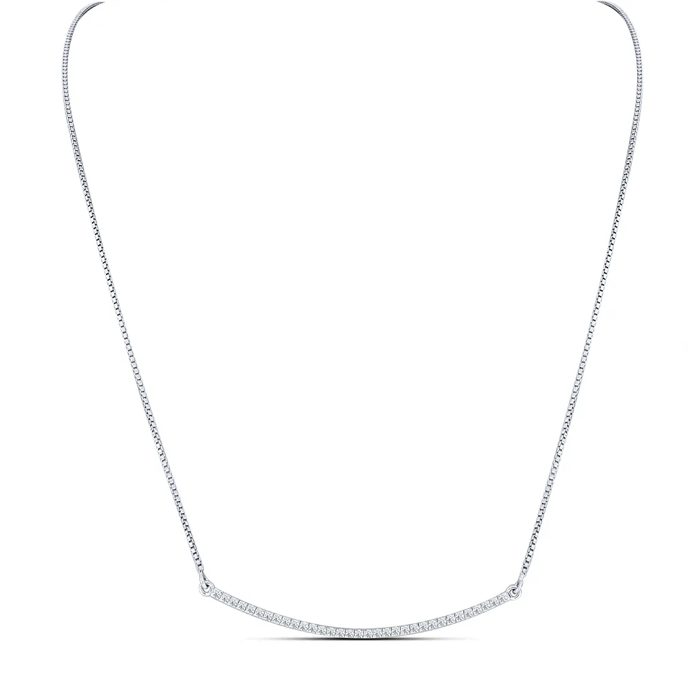 Colier din argint cu Cubic Zirconia Incolor