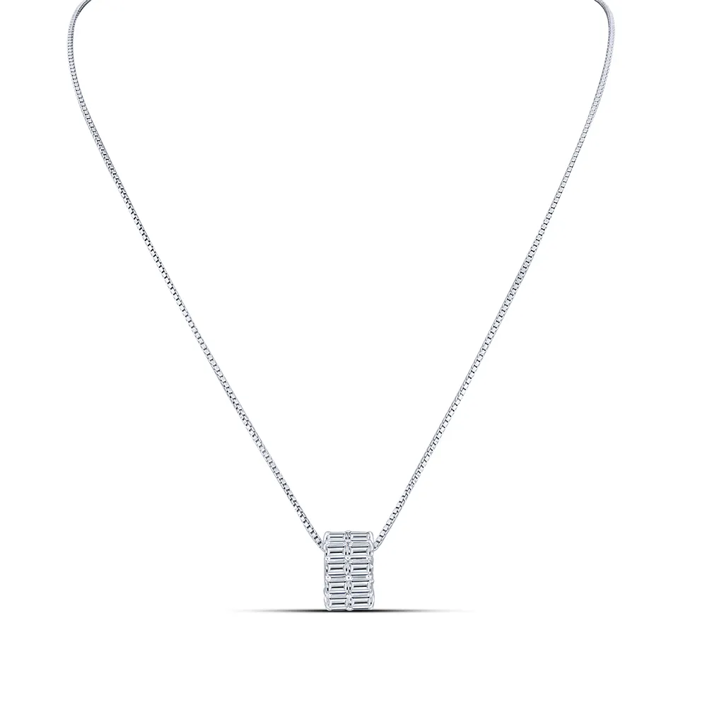 Colier din argint cu Cubic Zirconia Incolor