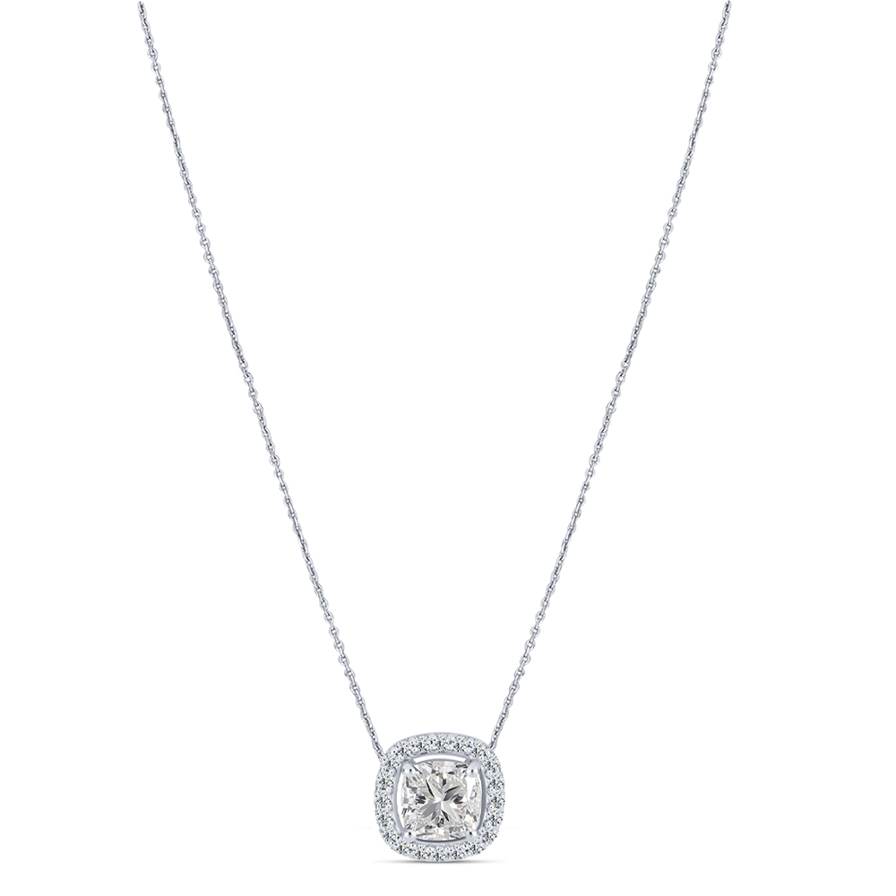 Colier din argint  cu pietre Cubic Zirconia Incolor