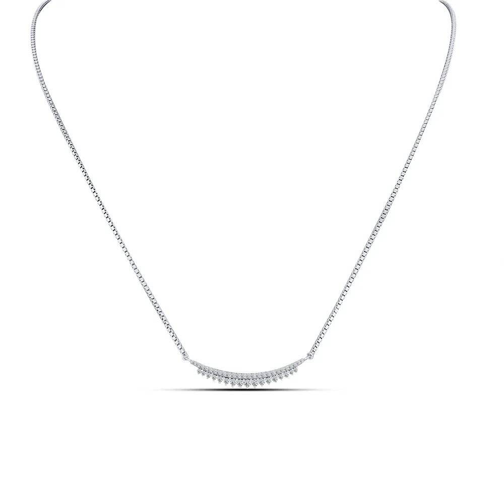 Colier din argint cu Cubic Zirconia Incolor