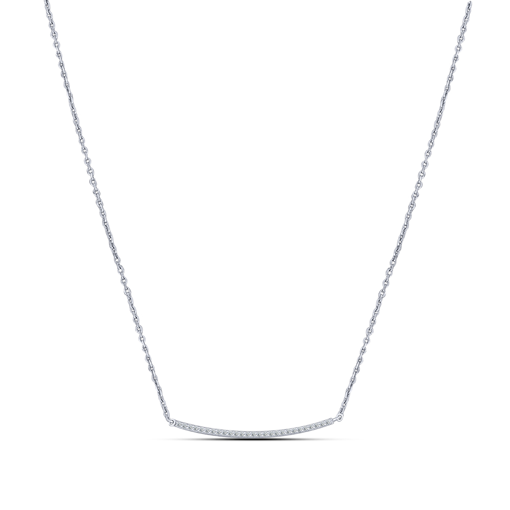 Colier din argint  cu pietre Cubic Zirconia Incolor