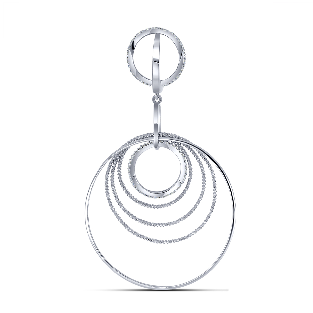 Pandantiv din argint  cu pietre Cubic Zirconia Incolor