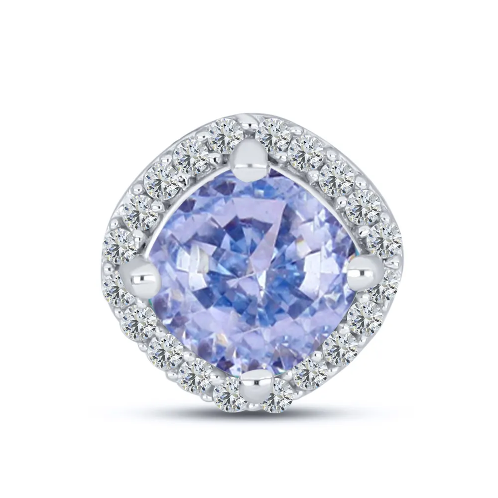 Pandantiv din argint cu Cubic Zirconia Incolor, Cubic Zirconia Albastru