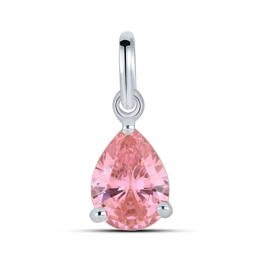 Pandantiv din argint cu Cubic Zirconia Roz