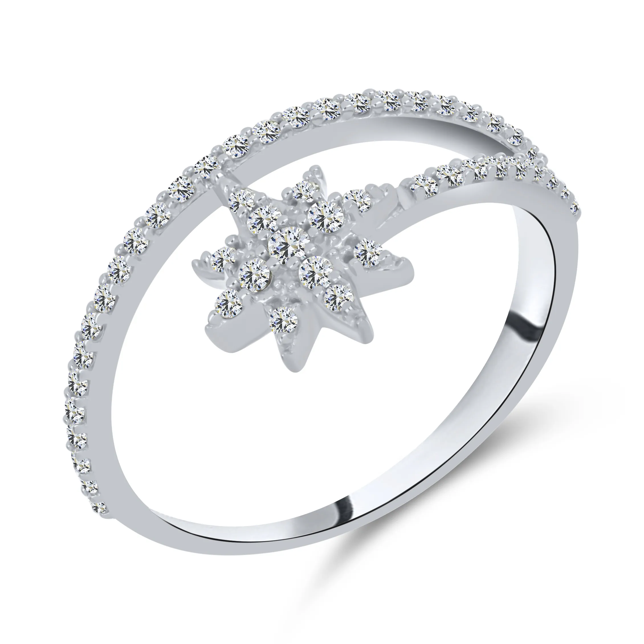 Inel din argint cu Cubic Zirconia Incolor