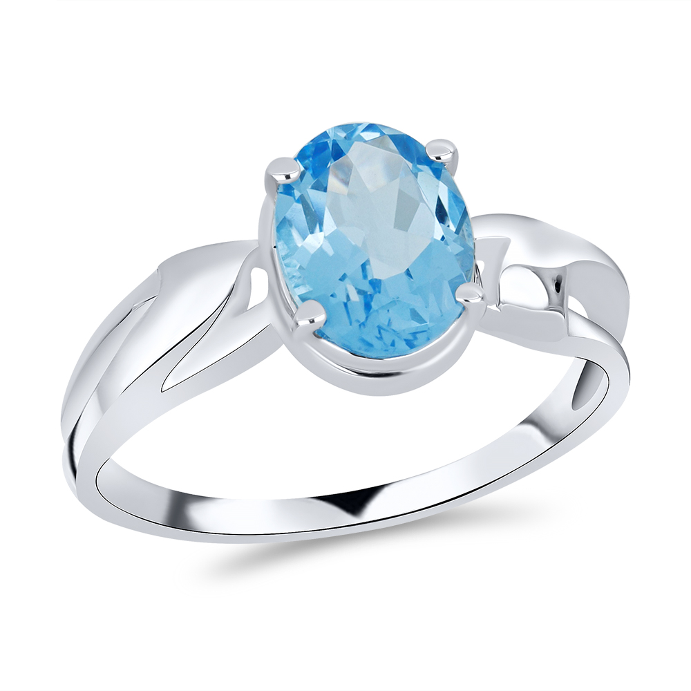 Inel din argint  cu pietre Topaz Swiss