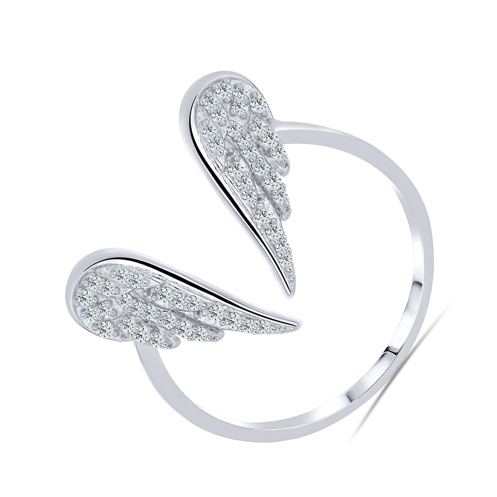 Inel din argint  cu pietre Cubic Zirconia Incolor