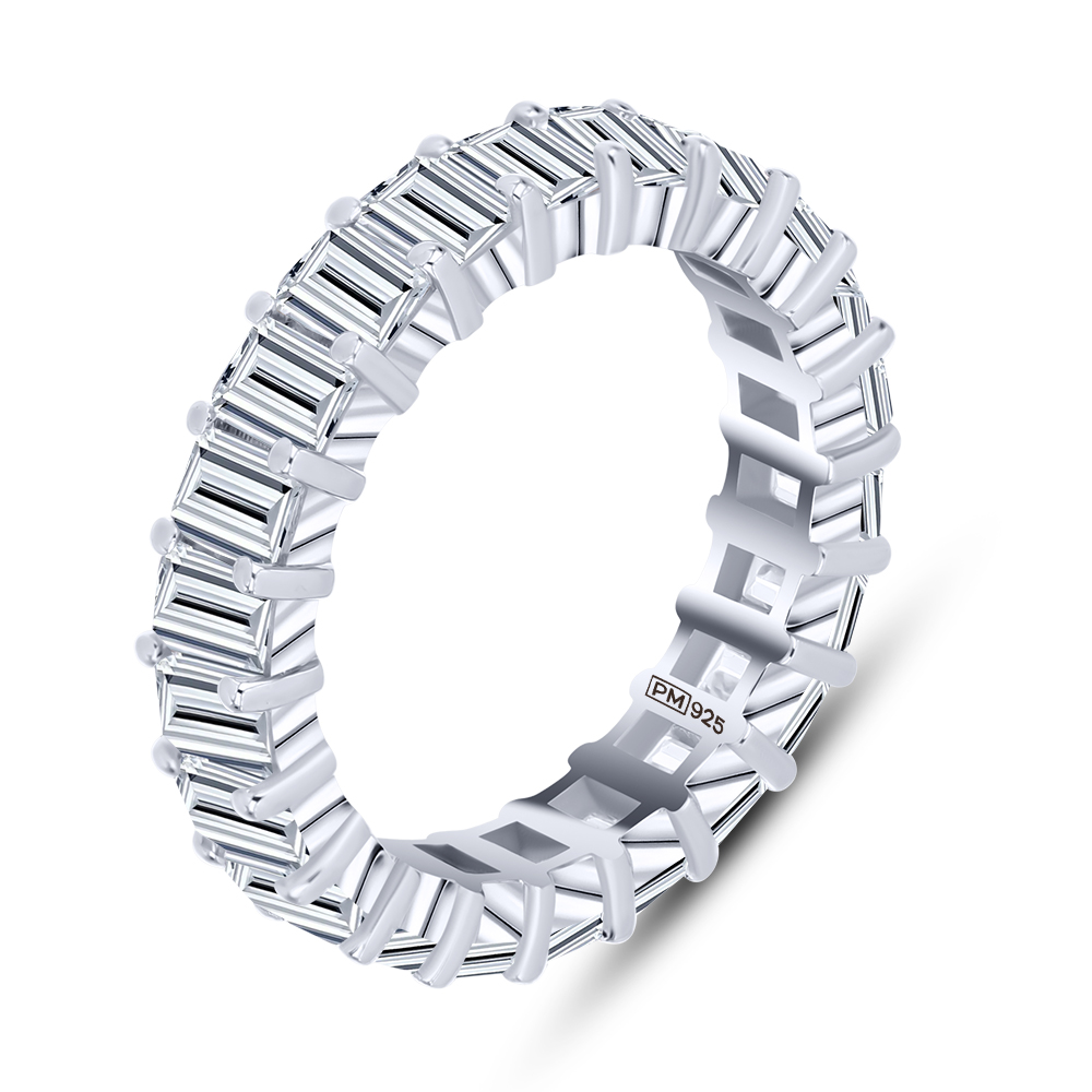 Inel din argint  cu pietre Cubic Zirconia Incolor