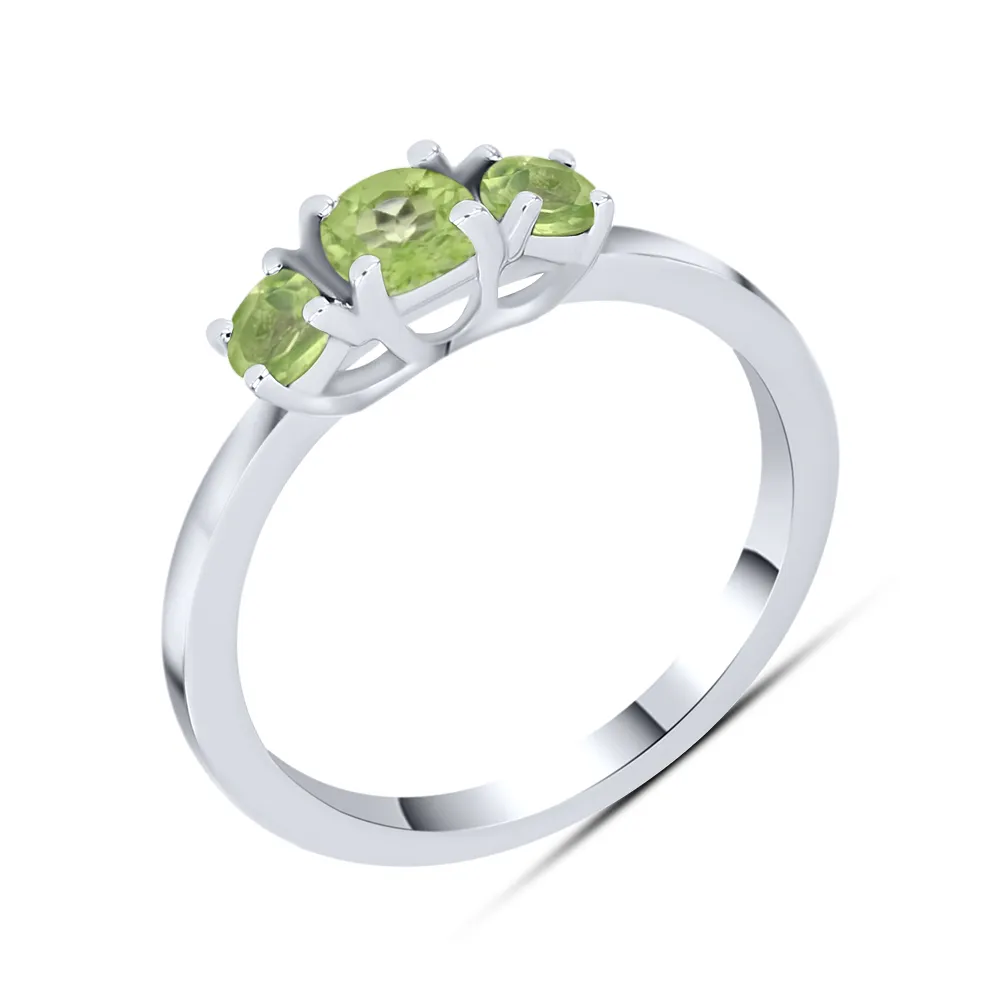 Inel din argint cu Peridot