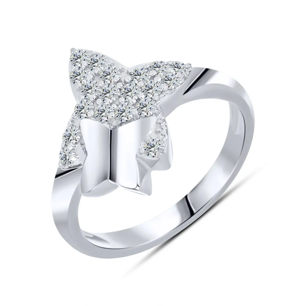Inel din argint cu Cubic Zirconia Incolor
