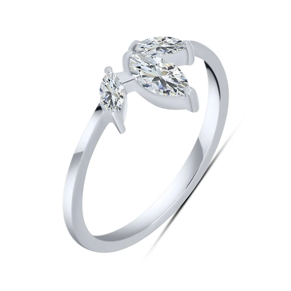 Inel din argint cu Cubic Zirconia Incolor