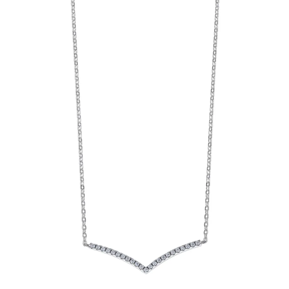 Colier din argint cu Cubic Zirconia Incolor
