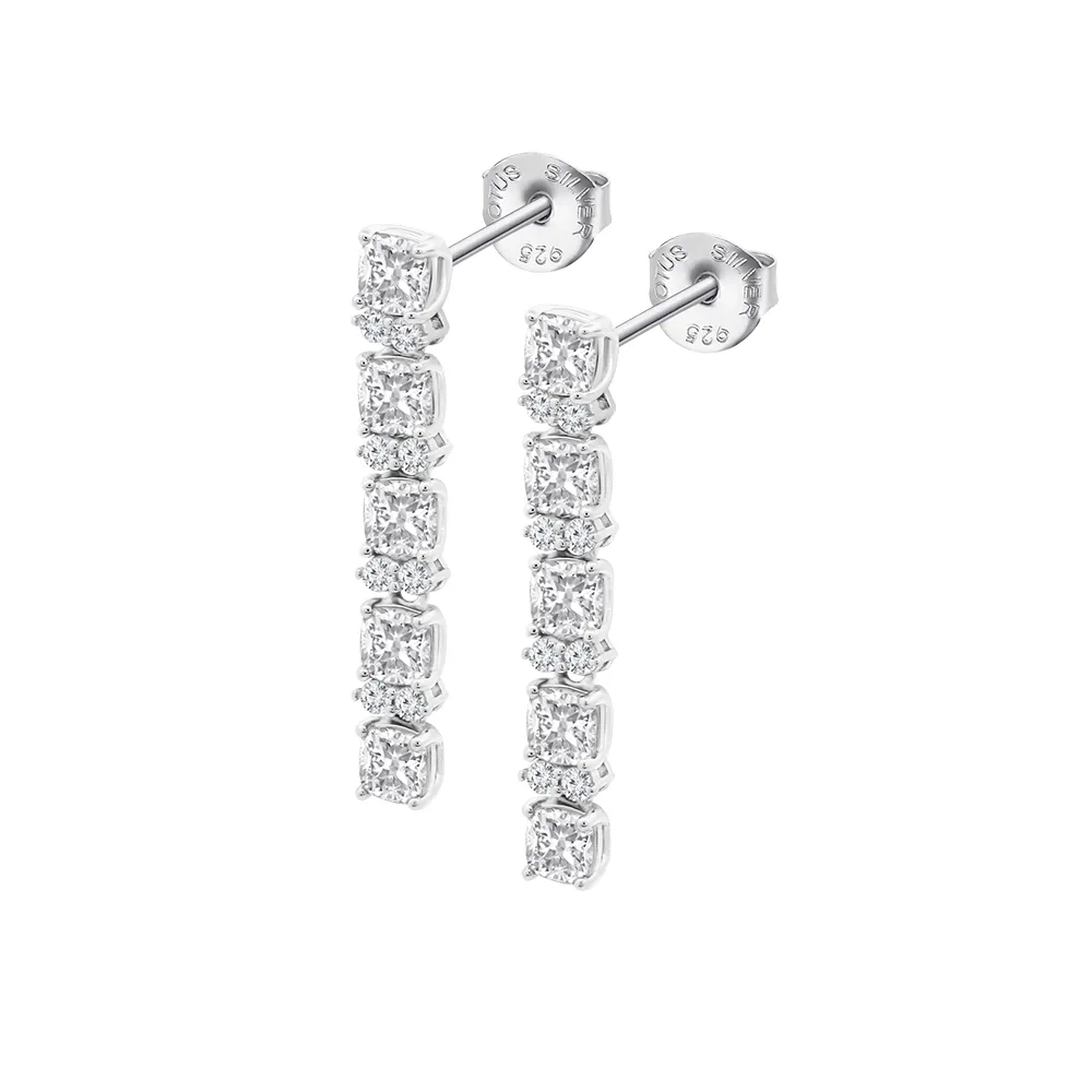 Cercei Pusete din argint cu Cubic Zirconia Incolor