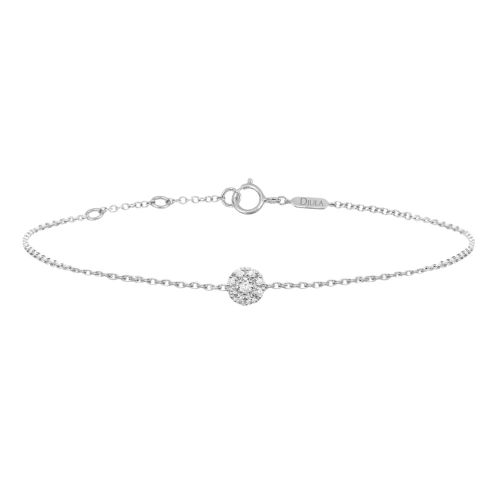 Brățară din aur alb cu pietre Diamant