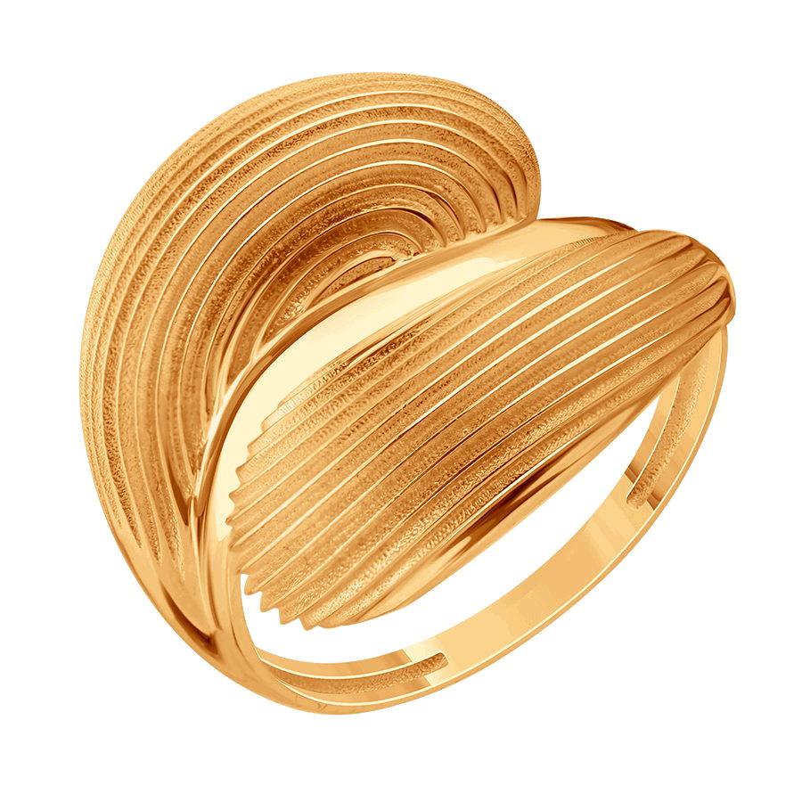 Кольцо из красного золота без камней