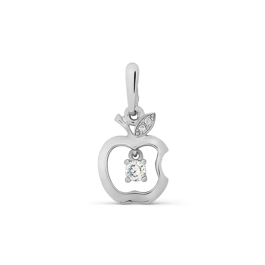 Pandantiv din aur alb cu Cubic Zirconia Incolor