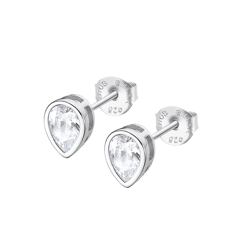 Cercei Pusete din argint cu Cubic Zirconia Incolor
