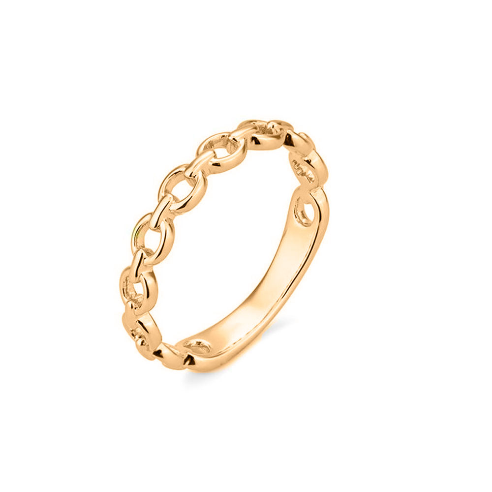 Inel din aur roșu fără pietre