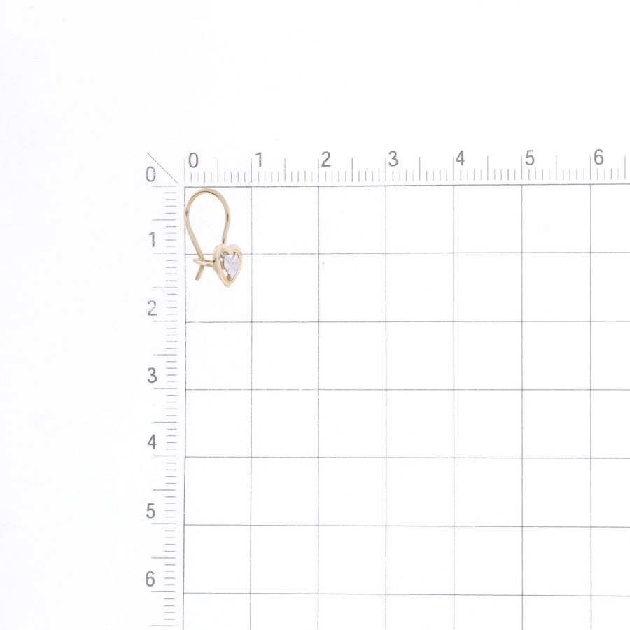 Cercei p-u copii din aur roșu fără pietre